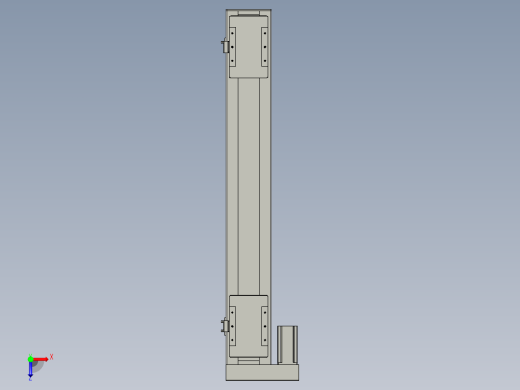 直线模组LHC14-S800-L设计图纸俯视缩略图
