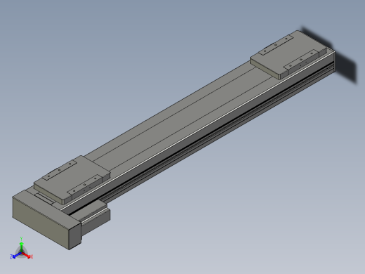 直线模组LHC14-S800-L设计图纸正等轴测缩略图