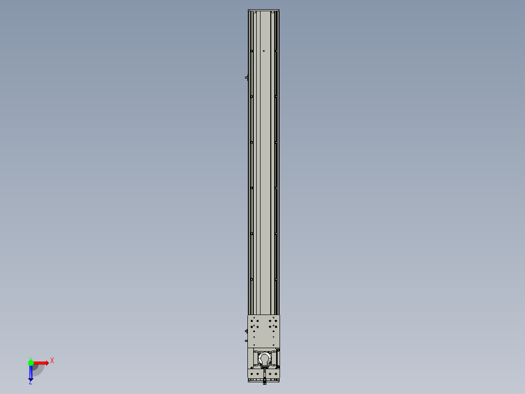 东锦齿条传动DH136G-S1300-BU-减速机+P400W俯视图