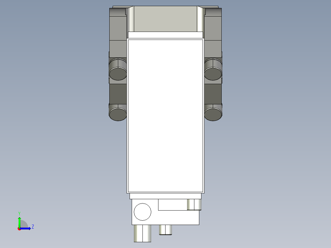 德克斯TUNKERS气缸数模V2 63.1 T12 A10 5~44 GRAD左视图