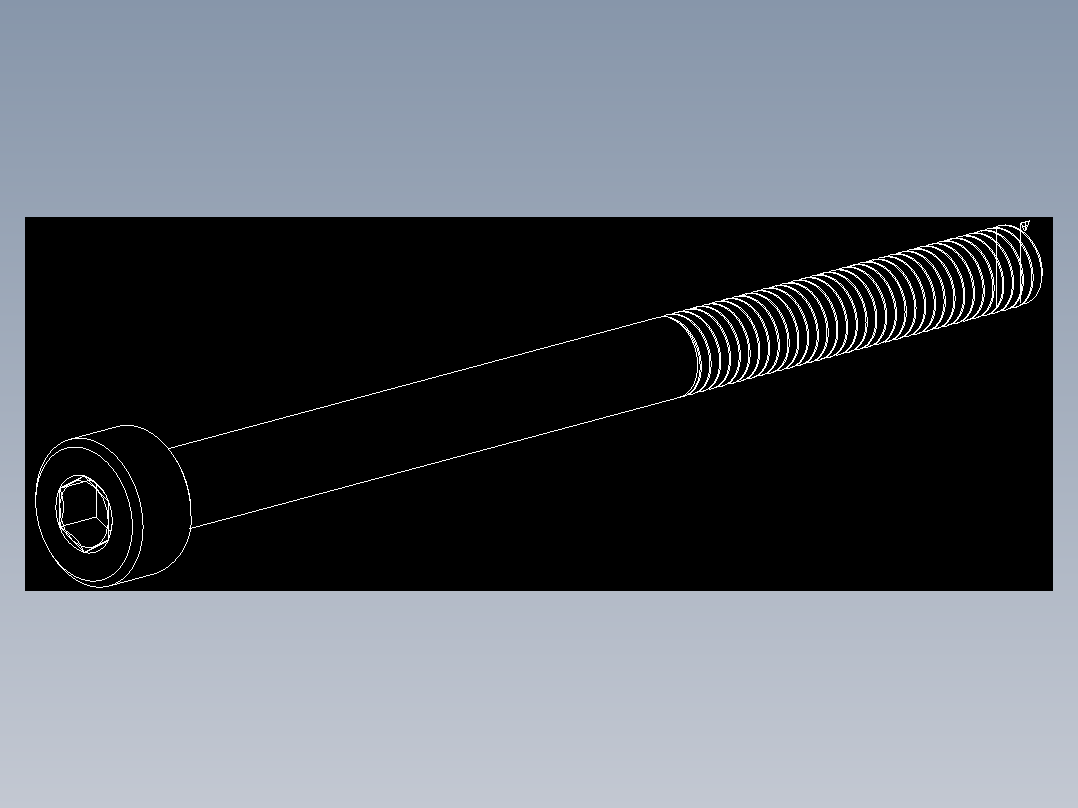 M3 x 0.5mm Thread 45mm LONG SOCKET HEAD CAP SCREW.DWG