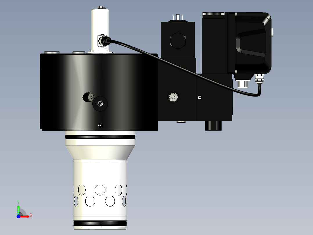 止回阀、插装阀、先导阀-插装阀-液压插装阀-液压二通插装阀系列图纸前视图