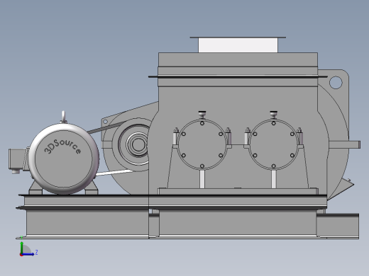 双轴卧式搅拌机左视缩略图