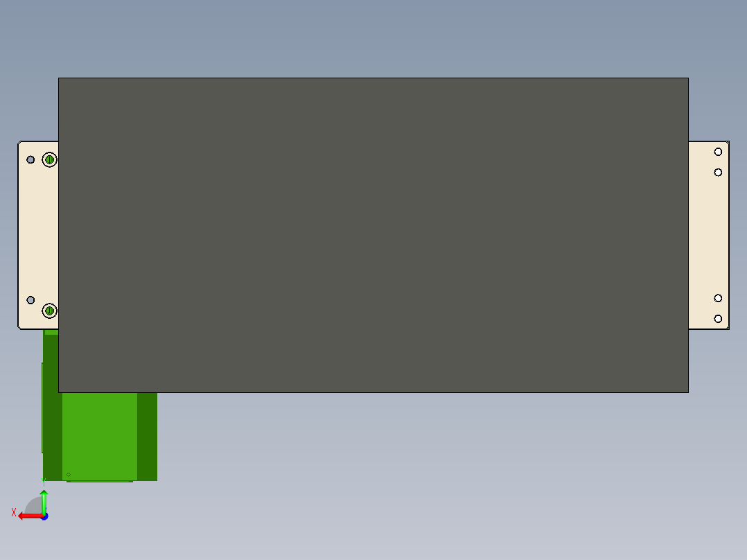 388-45712本体夹具-气动后视图