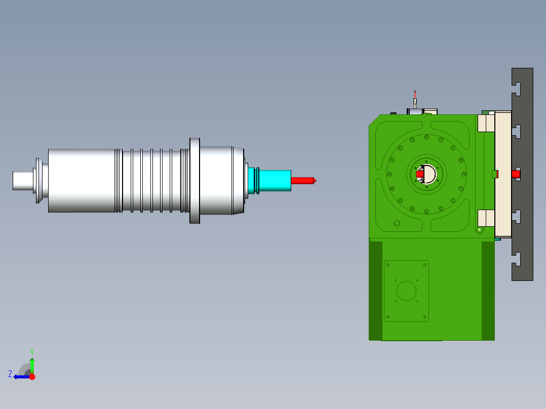 388-45712本体夹具-气动右视图