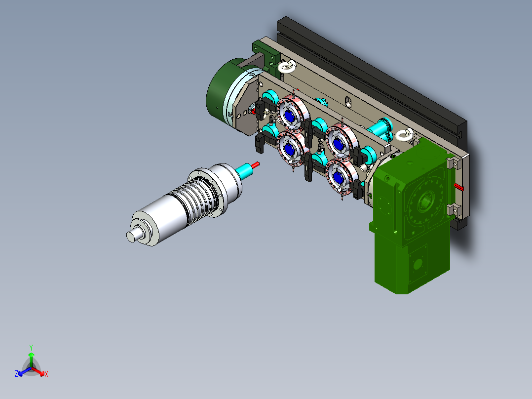 388-45712本体夹具-气动正等轴测图
