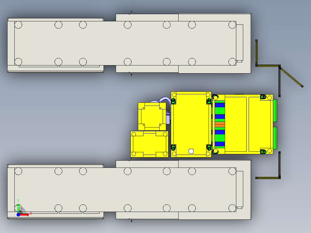 电池包摆盘前视图