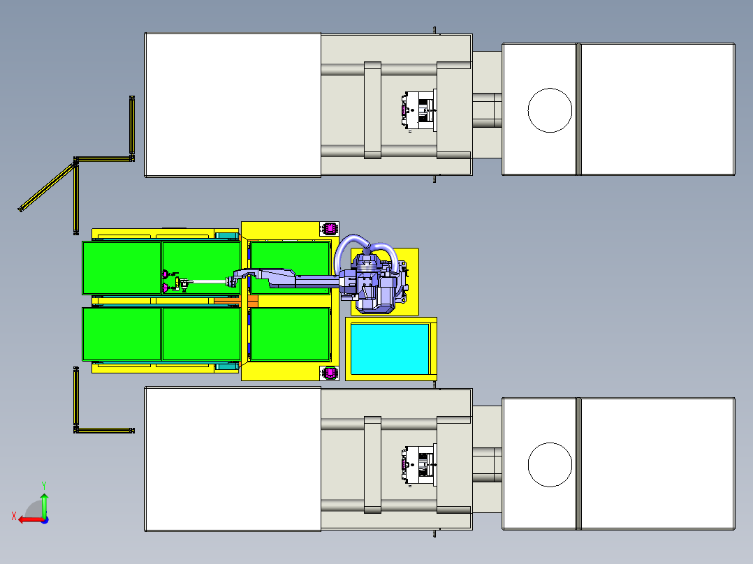 电池包摆盘后视图