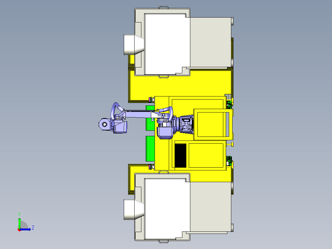 电池包摆盘左视图