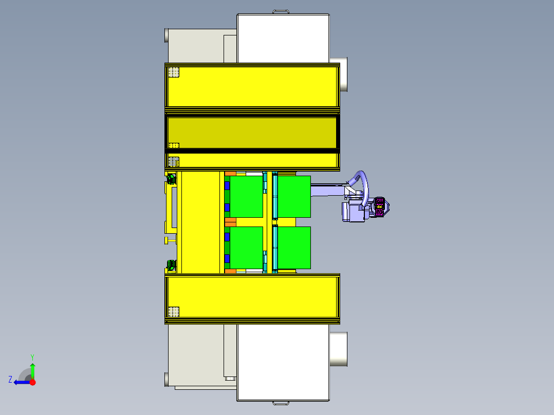 电池包摆盘右视图