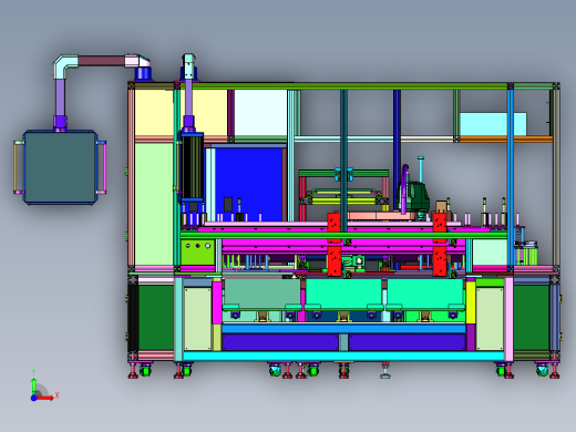全自动在线式电路板测试生产线前视缩略图