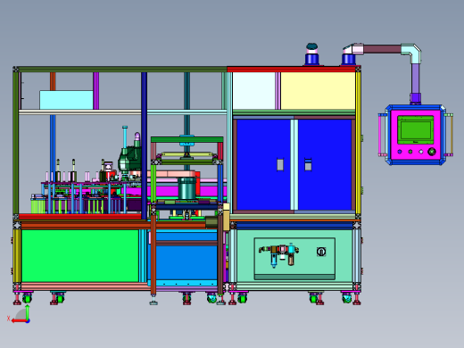 全自动在线式电路板测试生产线后视缩略图