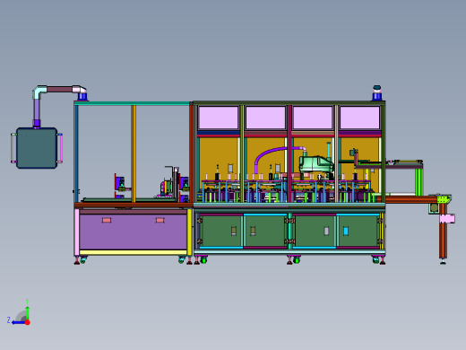 全自动在线式电路板测试生产线右视缩略图