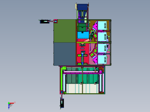 全自动在线式电路板测试生产线俯视缩略图