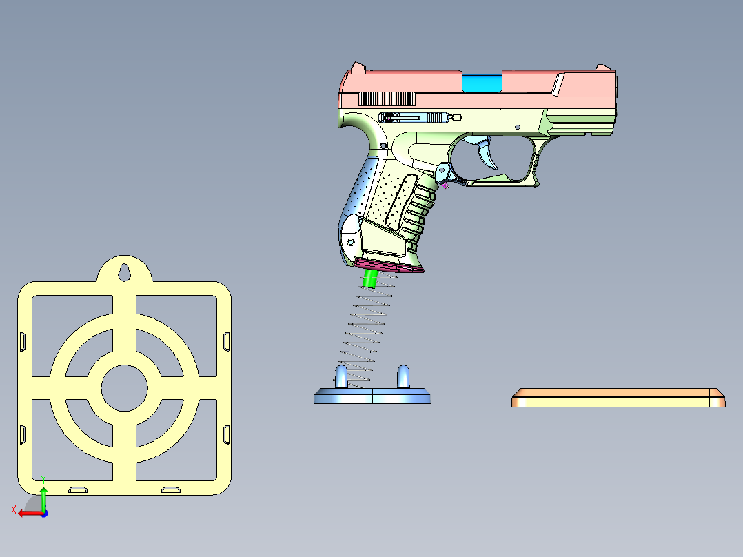 1212-手枪后视图