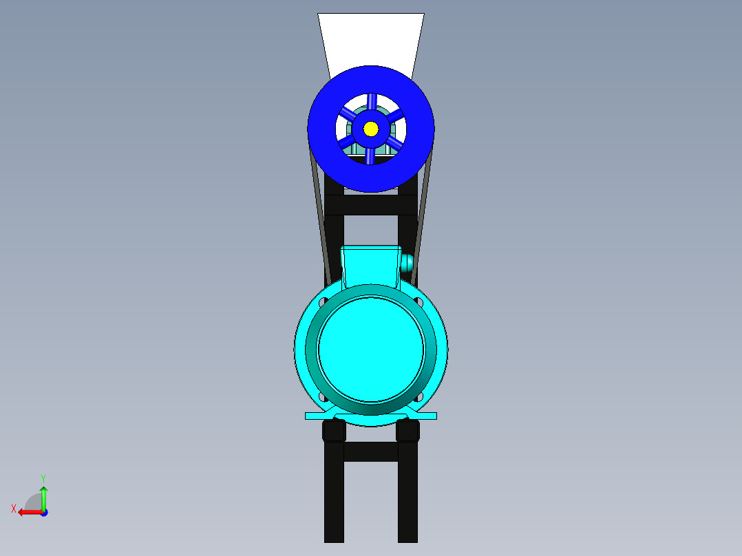 B2003996-鱼粉颗粒颗粒饲料加工机后视图