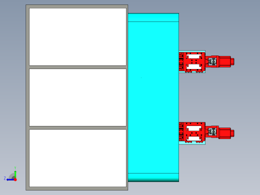 双头双位精密研磨机设计右视缩略图
