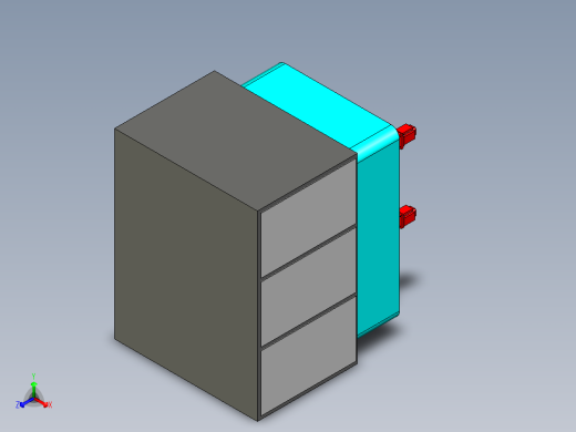 双头双位精密研磨机设计正等轴测缩略图