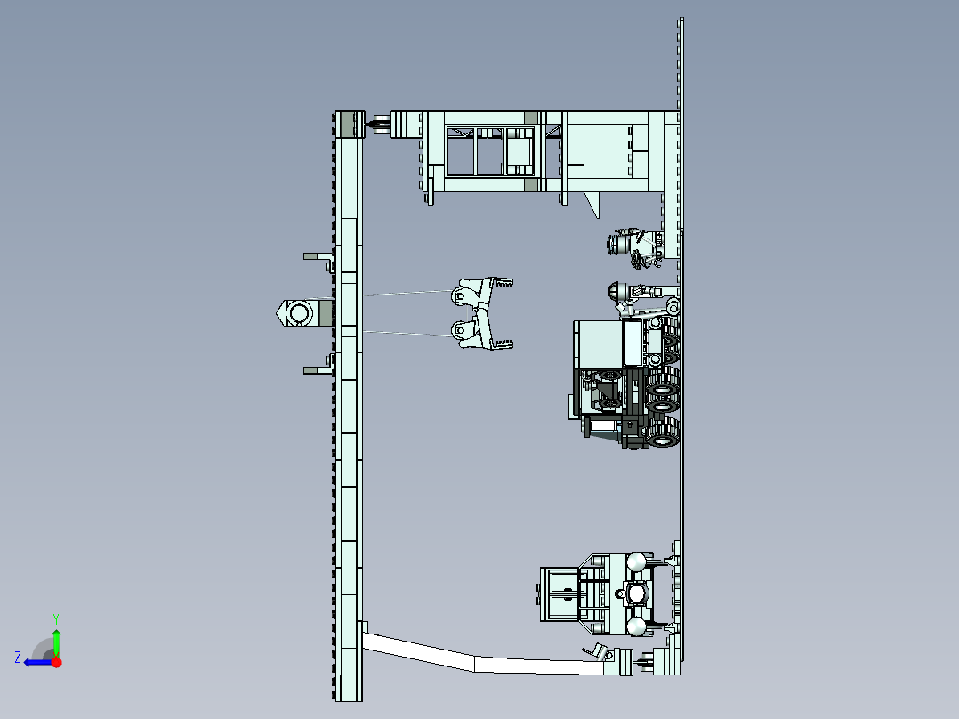 A2004760-乐高货运站 4555-1右视图