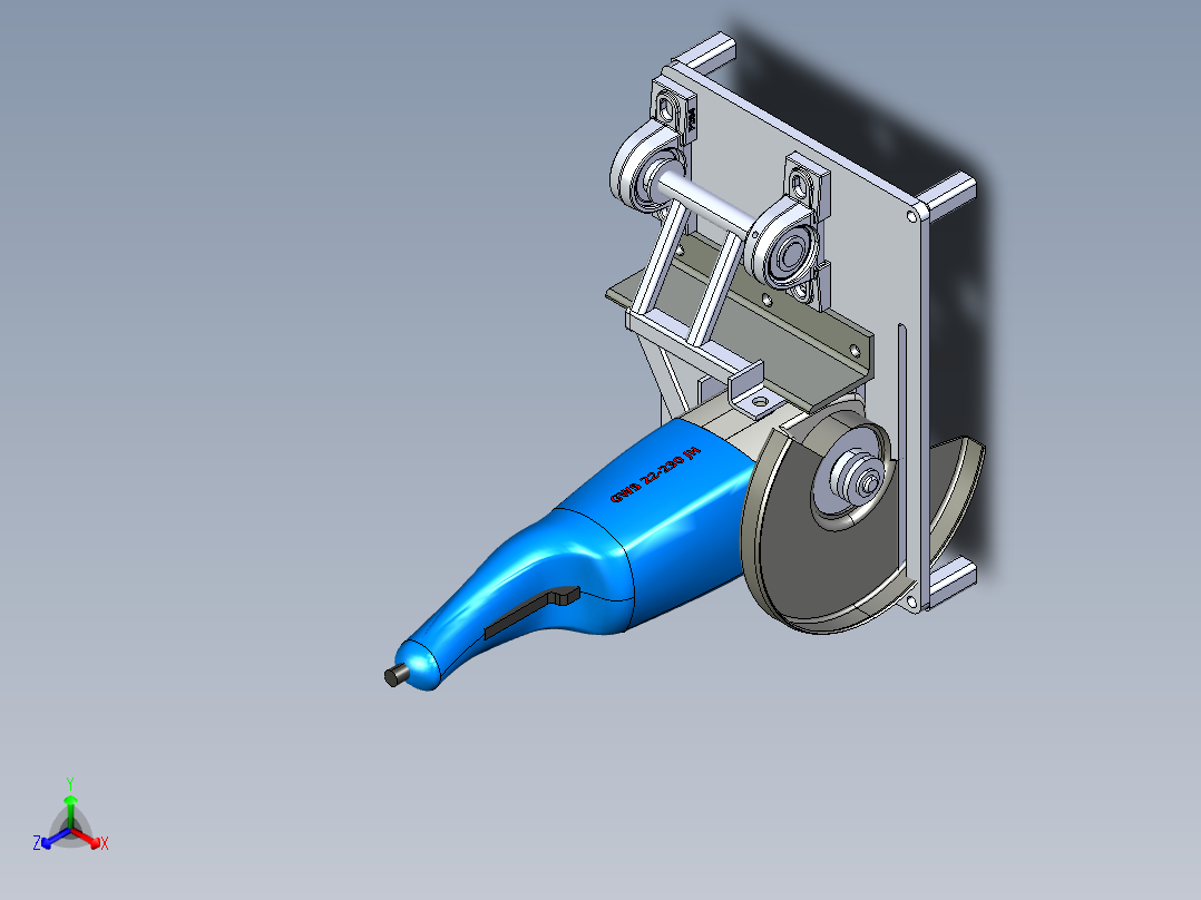 B3003831-DIY 角磨机支架 D230mm正等轴测图