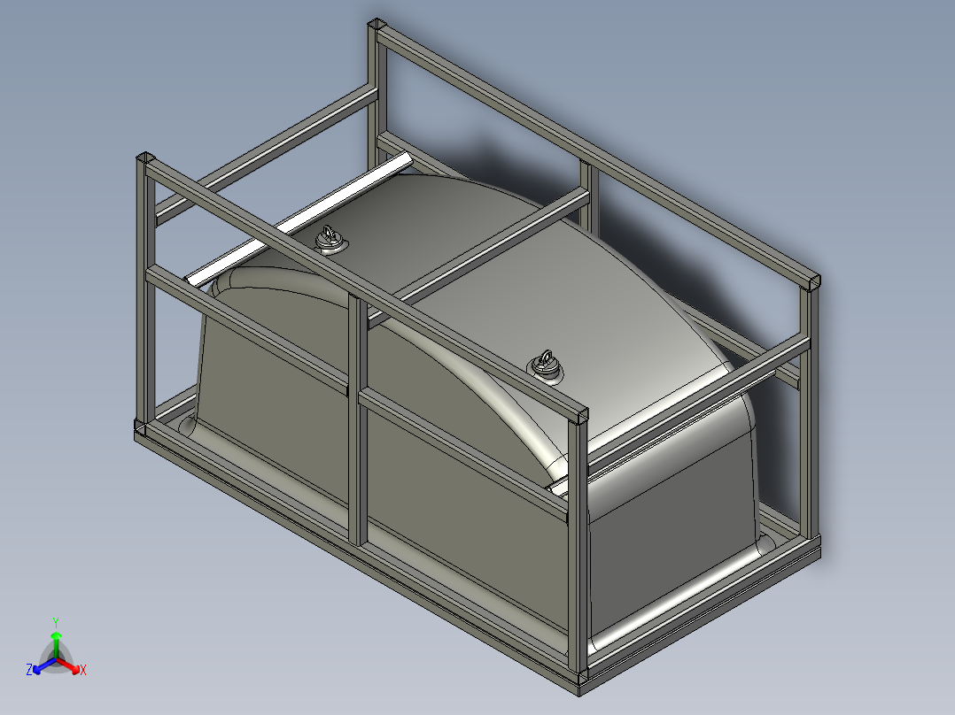 GFK - 建模与成型正等轴测图