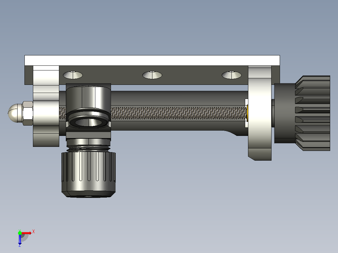 A3004647-机械倒顺器开关俯视图