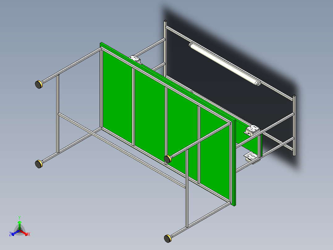 防静电工作台正等轴测图