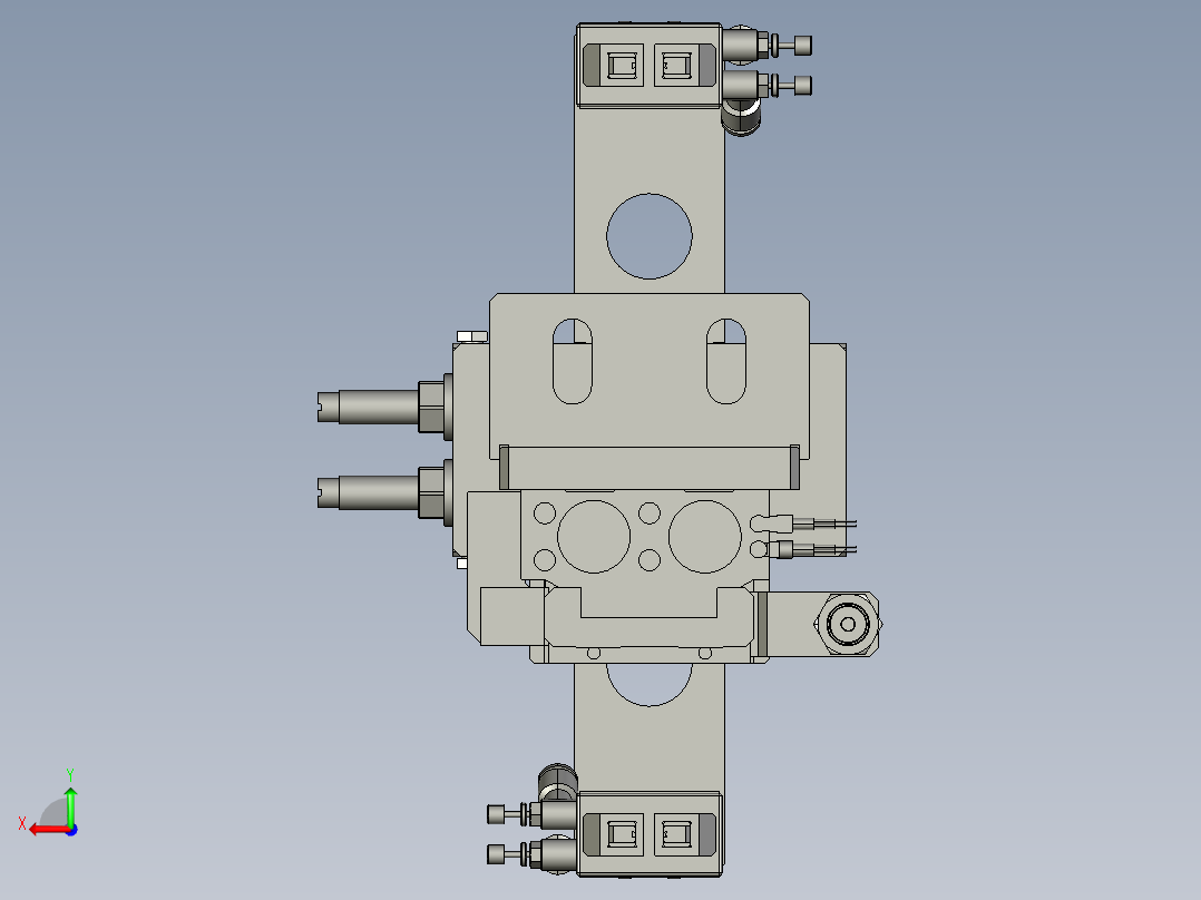 旋转升降机械手后视图