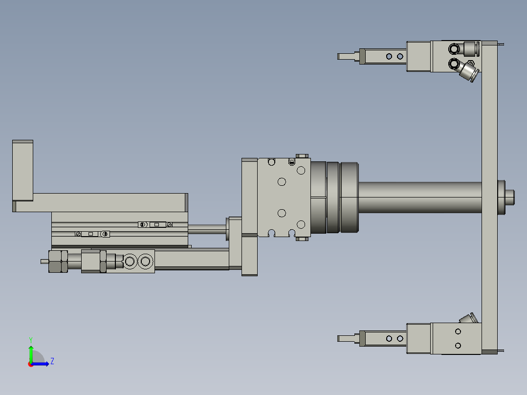 旋转升降机械手左视图