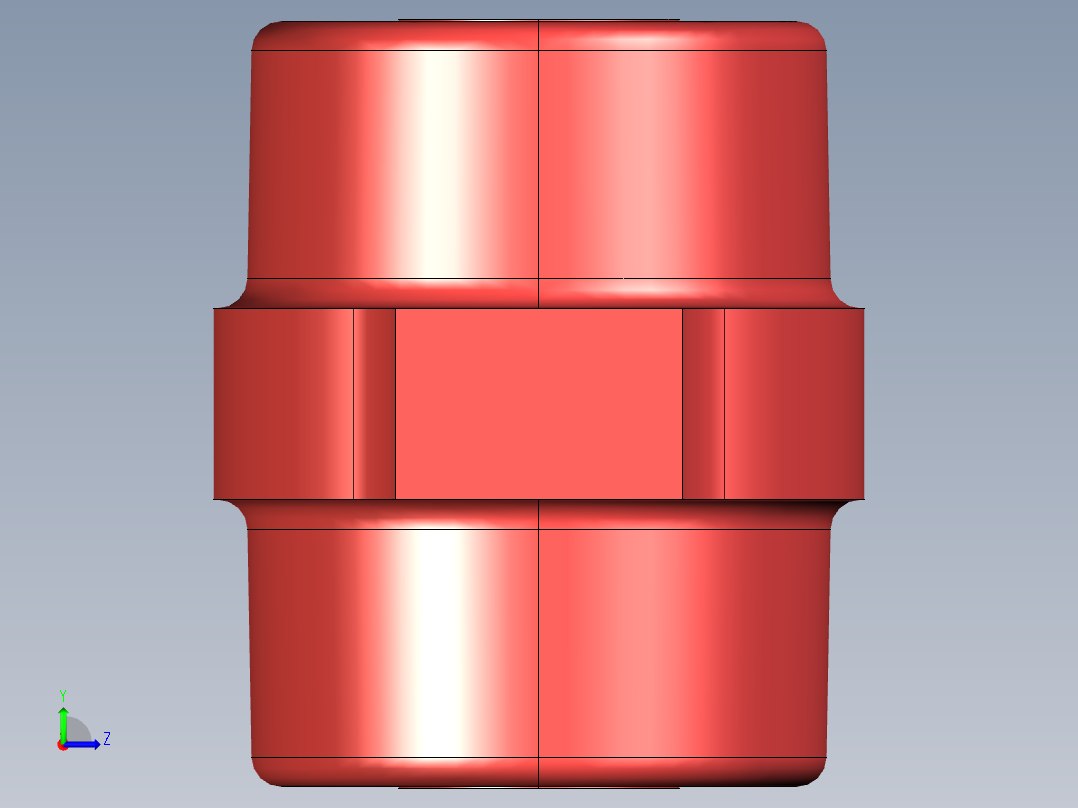 母线绝缘子 左视图