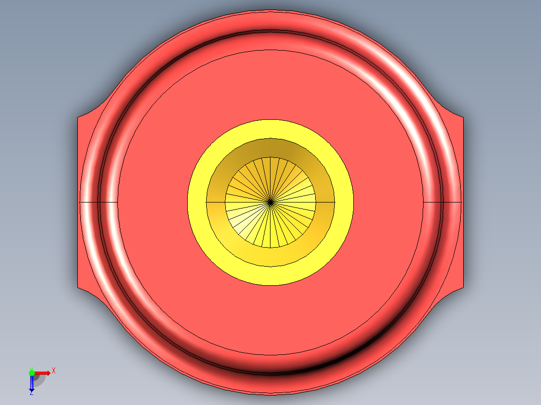 母线绝缘子 俯视图