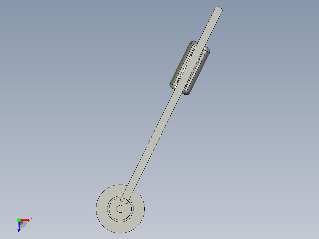 1吨悬臂吊俯视图