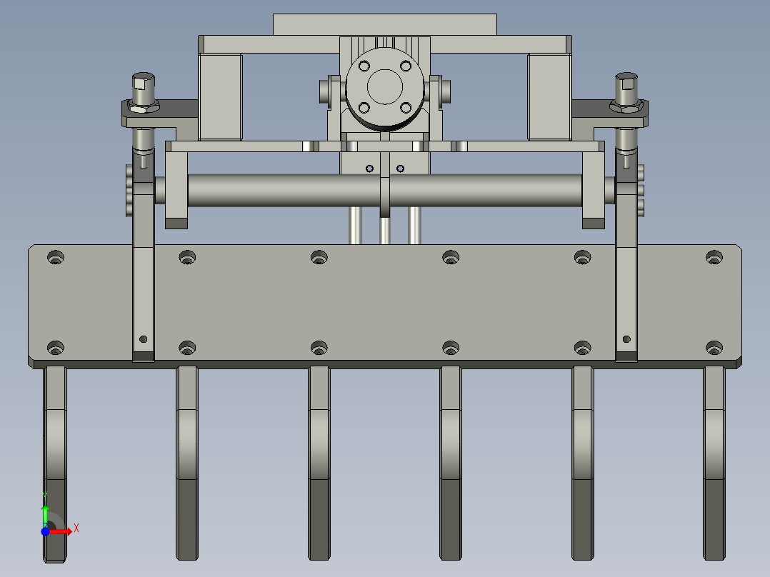 工业机械手前视图