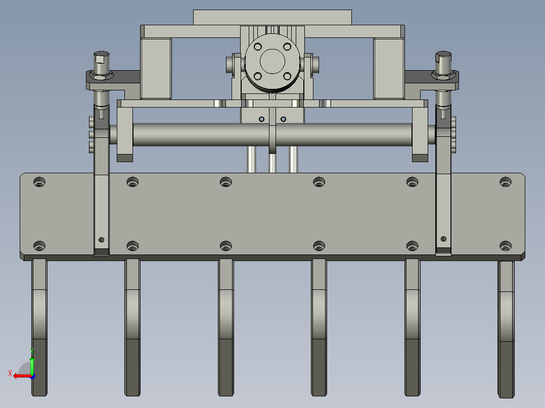 工业机械手后视图