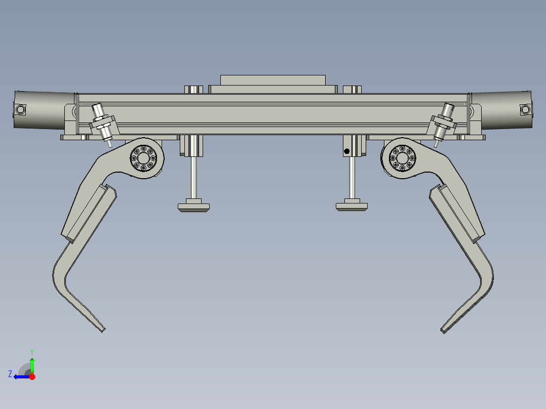 工业机械手右视图