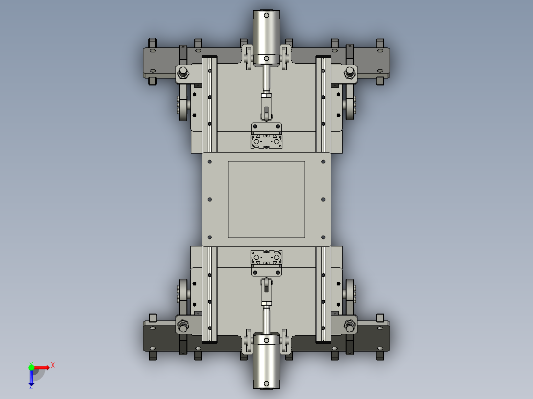 工业机械手俯视图
