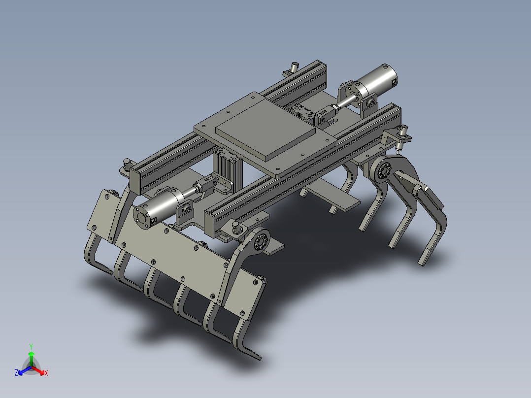 工业机械手正等轴测图