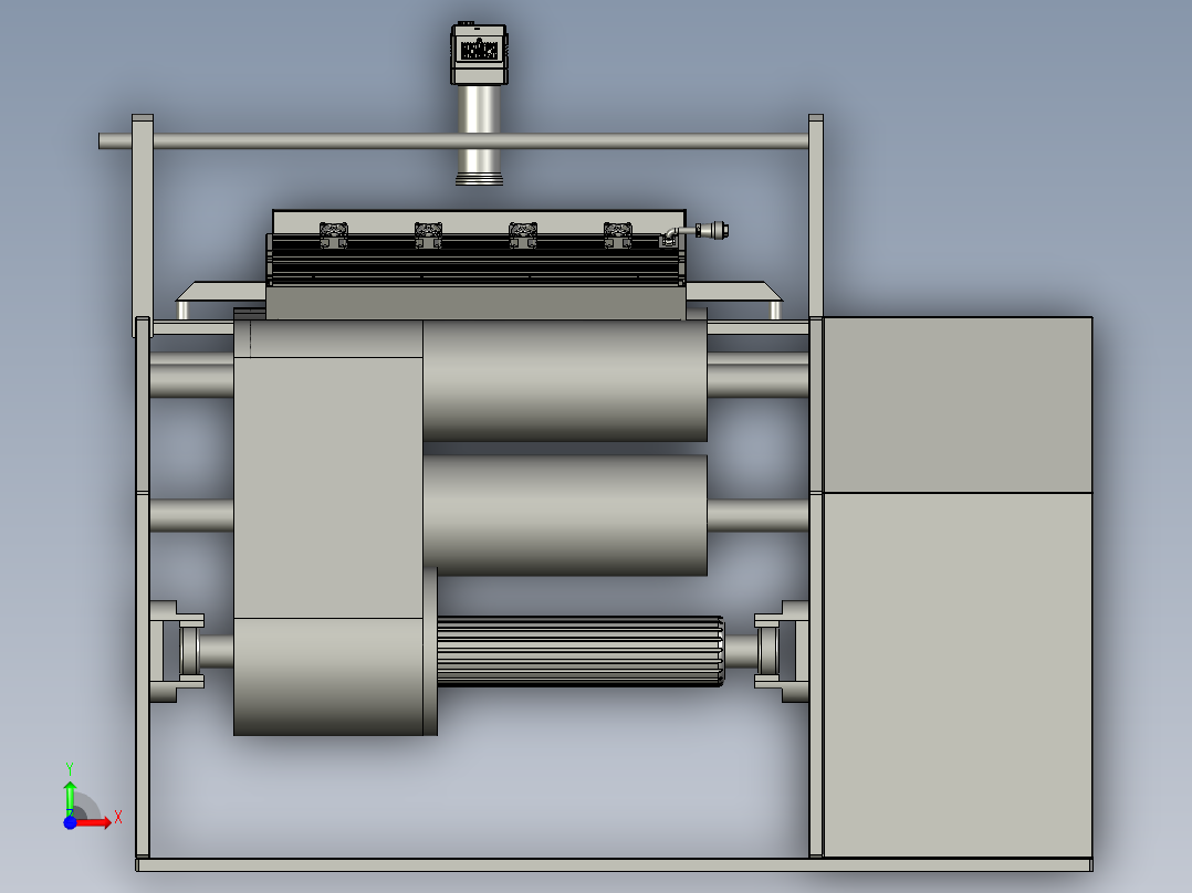 软包装印刷在线质量检测前视图