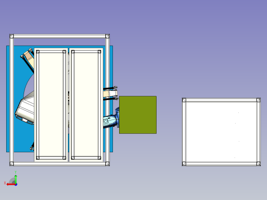 并联机械手+相机对钣金产品检测分选设备设计后视缩略图