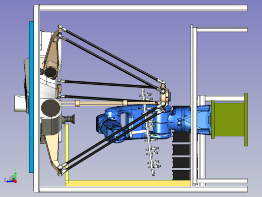 并联机械手+相机对钣金产品检测分选设备设计右视缩略图