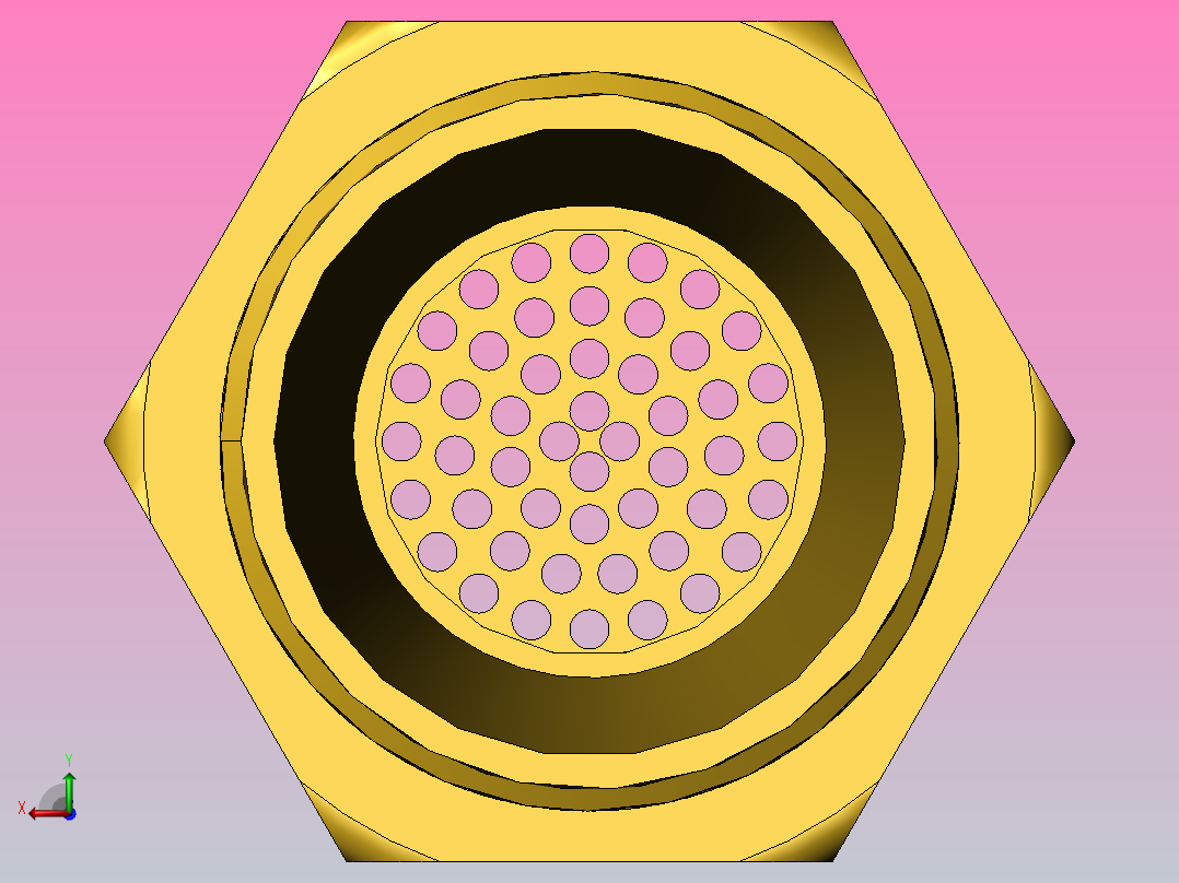 宝塔接头后视图