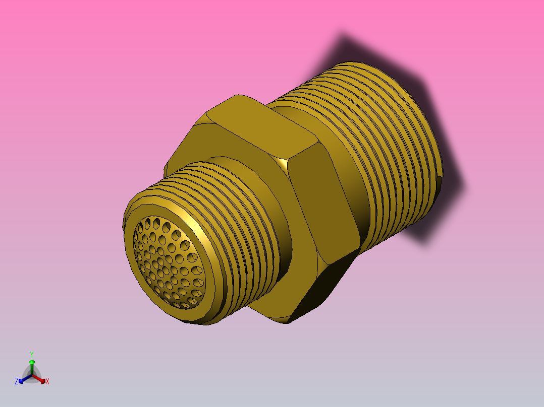 宝塔接头正等轴测图