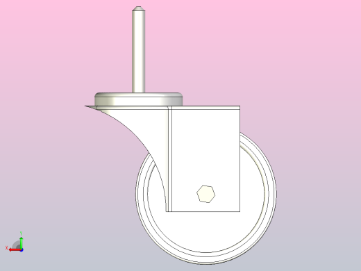 滚动脚轮- 4英寸后视缩略图