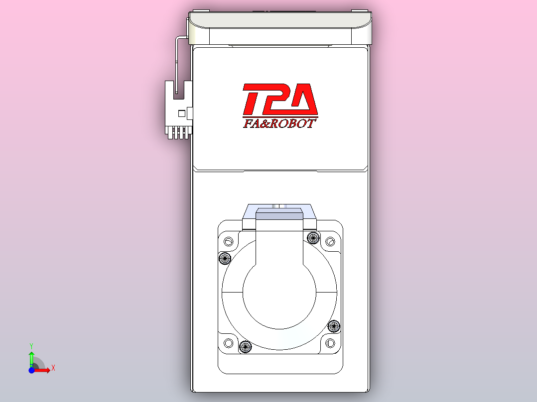 滚珠丝杠直线轴带导轨全封闭TPA-HCR-85D-1610C-L900-MP-Y-P20-N3前视图