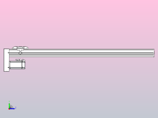 滚珠丝杠直线轴带导轨全封闭TPA-HCR-85D-1610C-L900-MP-Y-P20-N3左视缩略图