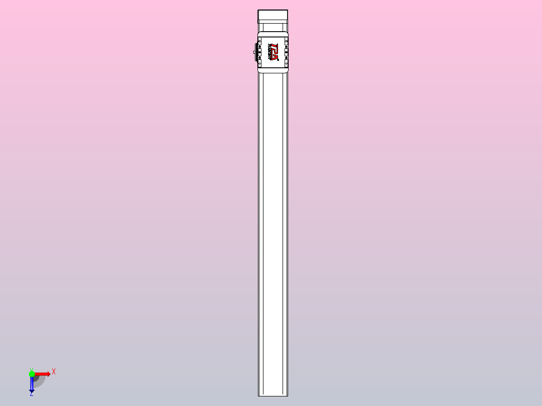 滚珠丝杠直线轴带导轨全封闭TPA-HCR-85D-1610C-L900-MP-Y-P20-N3俯视图