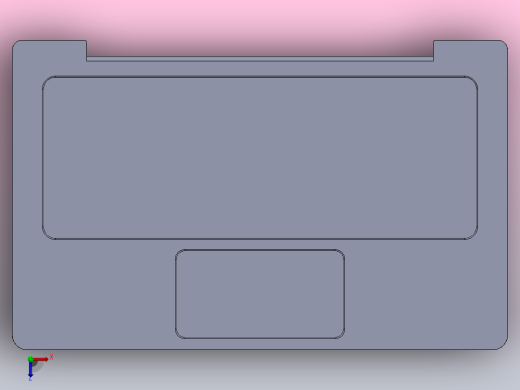 超薄笔记本电脑俯视缩略图