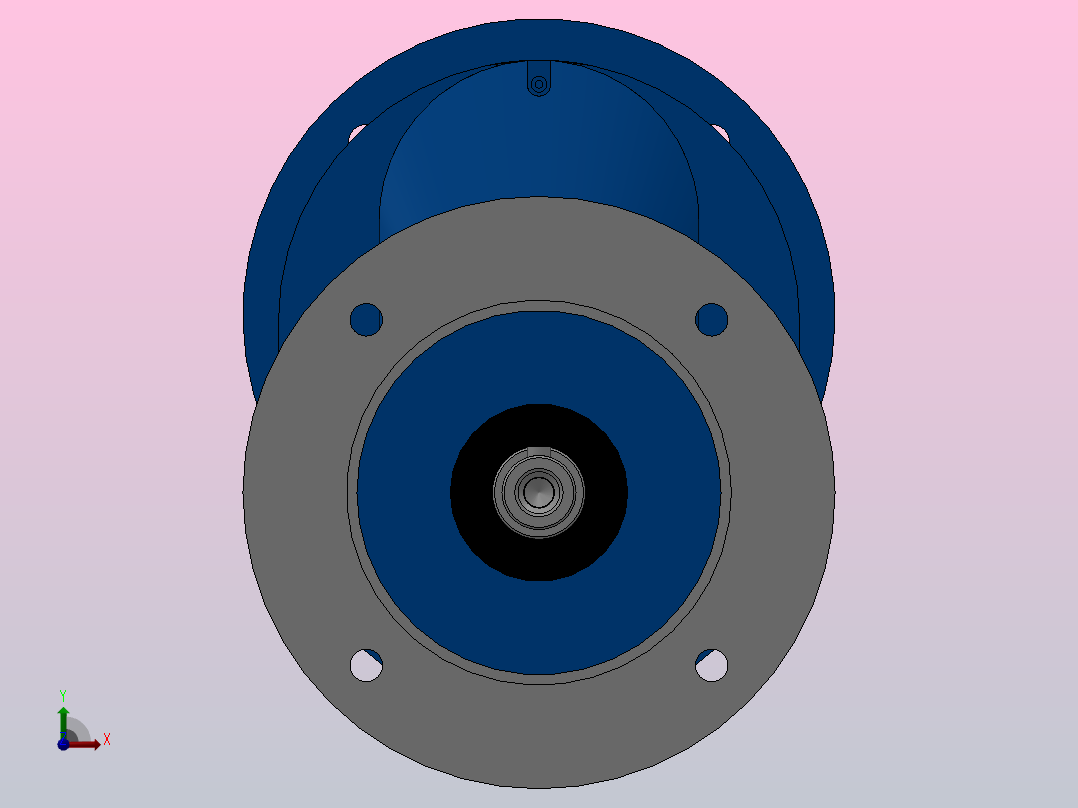 RXF67ZP斜齿轮减速机RXF67-1.6-M1-P80-Φ200前视图