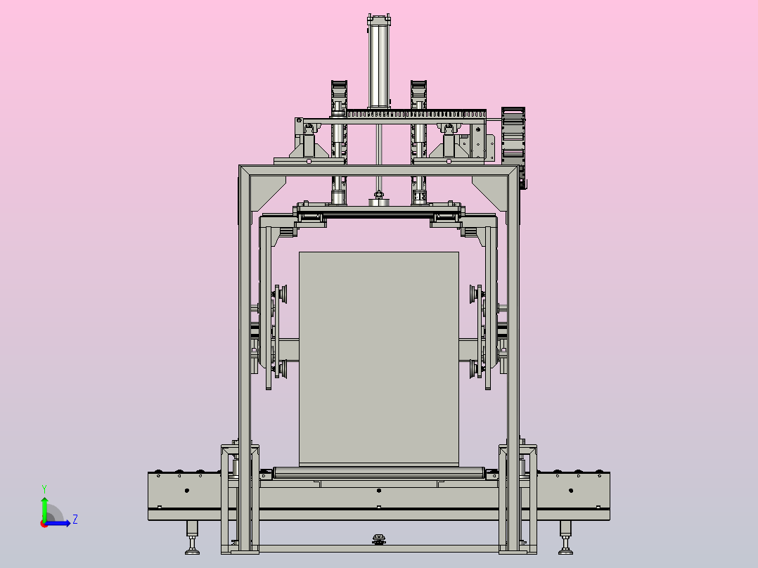 桁架式搬运机械手左视图