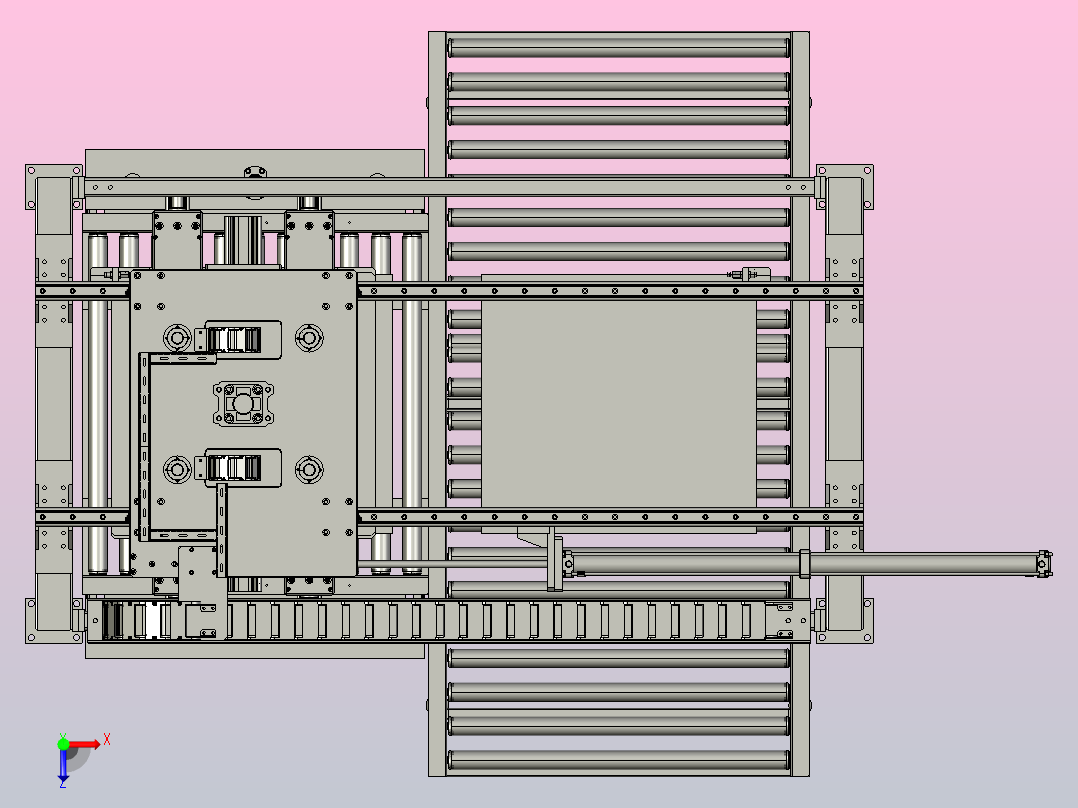 桁架式搬运机械手俯视图
